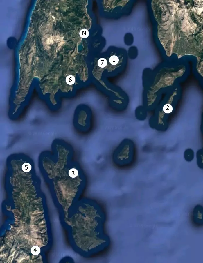 nisos south itinerary